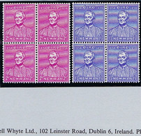 Ireland 1954 Cardinal Newman Set Of 2, Blocks Of Four Fresh Mint Unmounted Never Hinged - Neufs