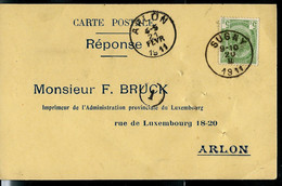 Carte Firme ; Obl. SUGNY 20/02/1911 Pour Arlon - Posta Rurale