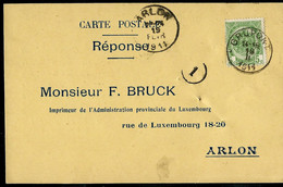 Carte Firme ; Obl. GRUPONT  18/02/1911 Pour Arlon - Poste Rurale