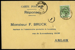 Carte Firme ; Obl. GRUPONT  18/02/1911 Pour Arlon - Landelijks Post