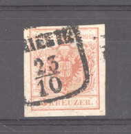 Autriche  :  Mi  3X  (o)   Papier Main , Obl. TRIESTE - Used Stamps