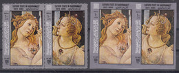 South Arabia Aden - Kathiri State Of Hadhramaut, Art Paintings Botticelli 1967 Mi#190-191 A And B Pairs, Never Hinged - Autres & Non Classés