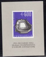 Yugoslavia Republic 1962 Mi#Block 9 Mint Never Hinged - Unused Stamps