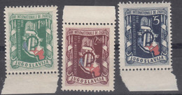 Yugoslavia Republic 1948 Mi#539-541 Mint Never Hinged - Neufs