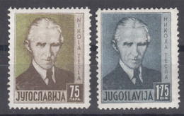 Yugoslavia Kingdom, Nikola Tesla 1936 Mi#326-327 Mint Never Hinged - Unused Stamps