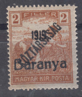 Hungary Yugoslavia SHS Baranya 1919 Mi#43 Mint Never Hinged - Baranya