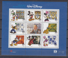 Portugal 2001 Disney Cartoons Mi#2540-2548 Kleinbogen, Mint Never Hinged - Disney