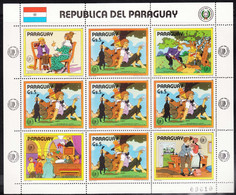 Paraguay 1985 Tom Sawyer Mi#3893 Kleinbogen, Mint Never Hinged - Paraguay