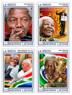 SIERRA LEONE 2017 ** Football WM South Africa Nelson Mandela 4v - OFFICIAL ISSUE - DH1724 - 2010 – Afrique Du Sud