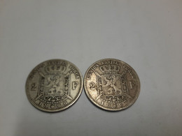 Deux Pièces De Léopold II 2 Francs - 2 Francs
