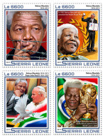 SIERRA LEONE 2017 ** Football WM South Africa Nelson Mandela 4v - IMPERFORATED - DH1724 - 2010 – South Africa