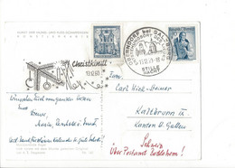 29165 - Christkindl 1960 Carte Postale Pour Kazbrunne St-Gallen + Cachet Oberndorf Stille Nacht Anges - Weihnachten
