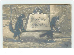 N°10982 - Carte Fantaisie - Chat - Maurice Boulanger - Bonne Année - Katzen