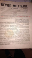 REVUE MILITAIRE DE L'ÉTRANGER   2 IÈME SEMESTRE 1880 RELIÉ EN 1 VOLUME N°506 À 517  RÉDACTION: ÉTAT MAJOR GÉNÉRAL - Français