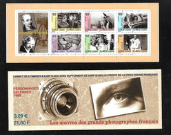 France Carnet N° BC 3268  Photographes  Français Neufs * * B/TB Jamais Plié   - People