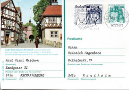 (BP3)BRD Bildpostk.Wz40 (Pf) Blaugrün "Burg Eltz" P125 F 5/69 ZF "3437 Bad Sooden-Allendorf" MWSt. 20.5.79 ASCHAFFENBURG - Illustrated Postcards - Used