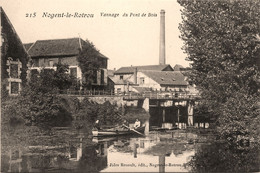 Nogent Le Rotrou * Vannage Au Pont De Bois * Usine Cheminée * Barque - Nogent Le Rotrou