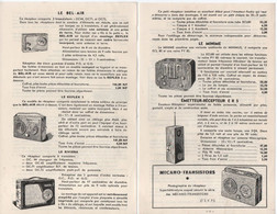 4 Prospectus Publicitaires Recto-Verso ( 8 Pages ) /offres Aux Amateurs Radio/ L PERICONE/ Vers 1960   VPN354 - Empfänger