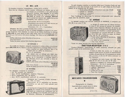 4 Prospectus Publicitaires Recto-Verso ( 8 Pages ) /offres Aux Amateurs Radio/ L PERICONE/ Vers 1960   VPN354 - Aparatos