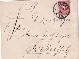 ALLEMAGNE 1887 LETTRE DE SAGAN - Brieven En Documenten