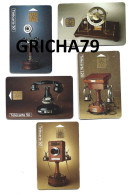 5 TELECARTES - COLLECTION HISTORIQUE - TELEPHONE - TELEGRAPHE - Téléphones