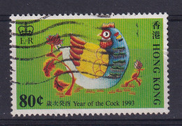 Hong Kong: 1993   Chinese New Year (Year Of The Cock)   SG732    80c   Used - Used Stamps
