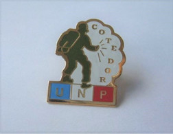 AB410 Pin's UNP Côte D'Or à Dijon Union Nationale Des Parachutistes Militaire Parachute Parachutisme Achat Immédiat - Militaria