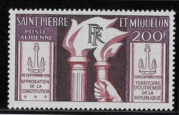 St Pierre Et Miquelon Poste Aérienne N°26 - Neuf ** Sans Charnière - TB - Unused Stamps