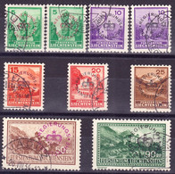 Liechtenstein 1934/37: REGIERUNGS + DIENSTSACHE (Officiel / Service) Zu+Mi 11-16+18-19 (y+z) Obliterée Used (CHF 120.00) - Service