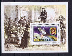 Maldives Space 1974 500th Anniversary Of The Birth Of Copernicus. Souvenir Sheet - Maldives (1965-...)