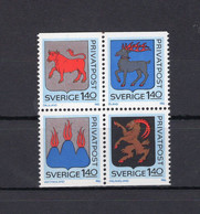 Sweden/Suède 1982 - Discount Stamps - Coat Of Arms - Block Of 4 Stamps - Complete Set - MNH** - Superb*** - Collections