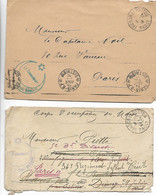 RABAT Maroc 2 Envel. CAD Trésor Et Postes RABAT + CAD Violet Et Bleu SPAHIS MAROCAINS  ...  G - Covers & Documents