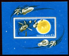 HUNGARY 1965 Space Exploration  Block MNH / **.  Michel Block 52 - Unused Stamps