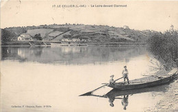 LOIRE ATLANTIQUE  44  LE CELLIER - LA LOIRE DEVANT CLERMONT - BARQUE - Le Cellier