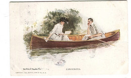 CANOE MATES Artist Howard Chandler Christriansen Moffat 1909 Sent 1910 - Christiansen