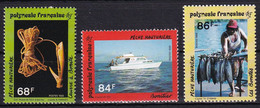 MiNr. 628 - 630  Französisch-Polynesien1993, 10. März. Hochseefischen - Postfrisch/**/MNH - Neufs