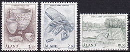 MiNr. 88 - 90  Finnland Alandinseln1994, 16. Aug. Steinzeit - Postfrisch/**/MNH - Aland