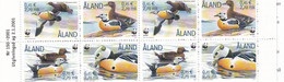 MiNr. 183 - 186  Finnland Alandinseln2001, 2. Jan. Weltweiter Naturschutz: Scheckente - Postfrisch/**/MNH - Aland