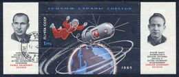 SOVIET UNION 1965 Voskhod 2 Space Flight Block Used..  Michel Block 38 - Gebraucht