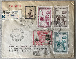 Cambodge, TAD PHNOM PENH R.P. 27.5.1960 Sur Enveloppe Pour Nice - (B3067) - Cambodge