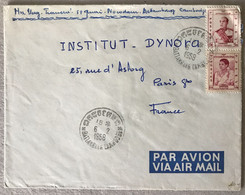 Cambodge, TAD BATTAMBANG 6.2.1958 Sur Enveloppe Pour Paris - (B3087) - Cambodia