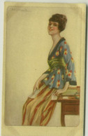BOMPARD SIGNED 1910s POSTCARD - WOMAN - N.985/1 (BG2063) - Bompard, S.