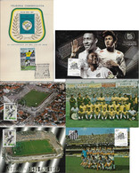 Brazil 1971 Souvenir Card 2nd Anniversary Of Pelé's 1,000 Goal +Giant Player +4 Maximum Sport Soccer Stadium Team Santos - Autres