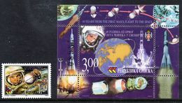 BOSNIAN SERB REPUBLIC 2001 First Manned Space Flight MNH / **.  Michel 197, Block 4 - Bosnië En Herzegovina