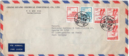 L31876 - China / Taiwan - 1971 - 3@$4 Gaense MiF A. LpBf TAIPEI -> Westdeutschland - Briefe U. Dokumente