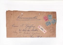 RECOMMANDE - AANGETEKEND - Brief / Lettre - Brussel Naar Couillet - 1920 - 141 Albert I 25c - Omslagbrieven