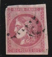 France Paire Du 49 Rose Deuxieme Choix Gros Clair Au Dos - 1870 Emission De Bordeaux