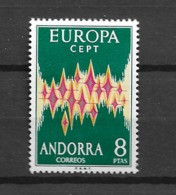 1972 MNH Andorra Sp, Mi 71 Postfris - Ongebruikt
