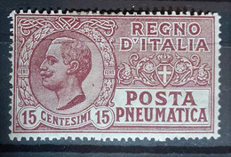 ITALIA REGNO 1927 POSTA PNEUMATICA NUOVO MH* - Posta Pneumatica