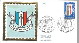 Enveloppe  1er Jour Le Souvenir Français à Lille Du 05.03.1977 Timbre YT N° 1926 - 1970-1979